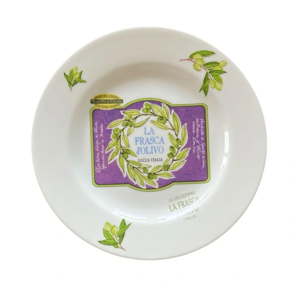 Crate & Barrel | La Frasca d’Olivo Collection of 6 Hors d'oeuvres Plates…